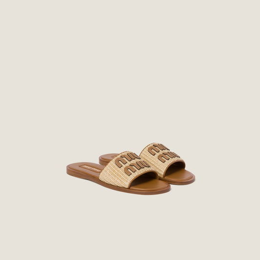 MM raffia slides